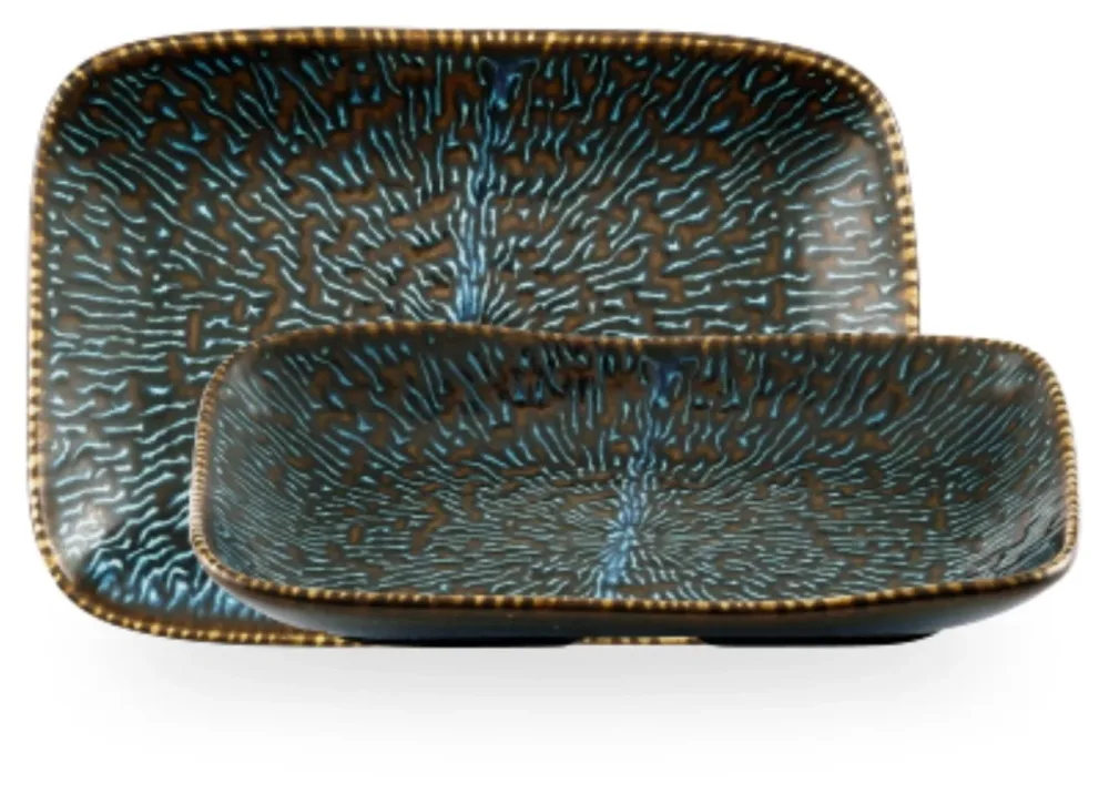 Cascade Sapphire Blue Naturtablett 26x18cm