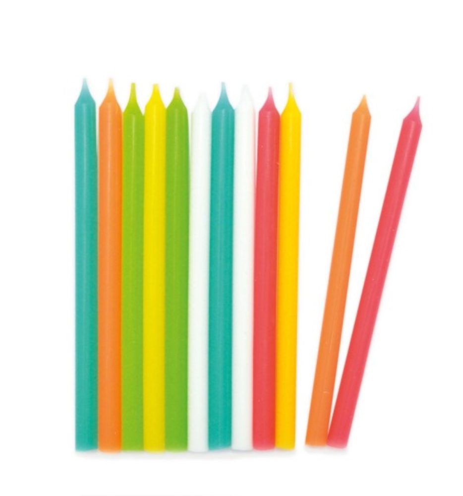 12er Set Kerzen lang bunt 12cm Migros Do It