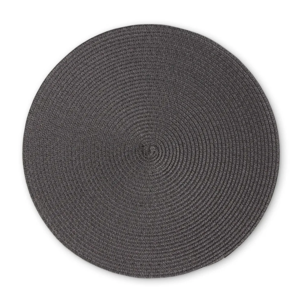 CONTINENTA - Rundes Tischset, 38CM RUND, Anthrazit