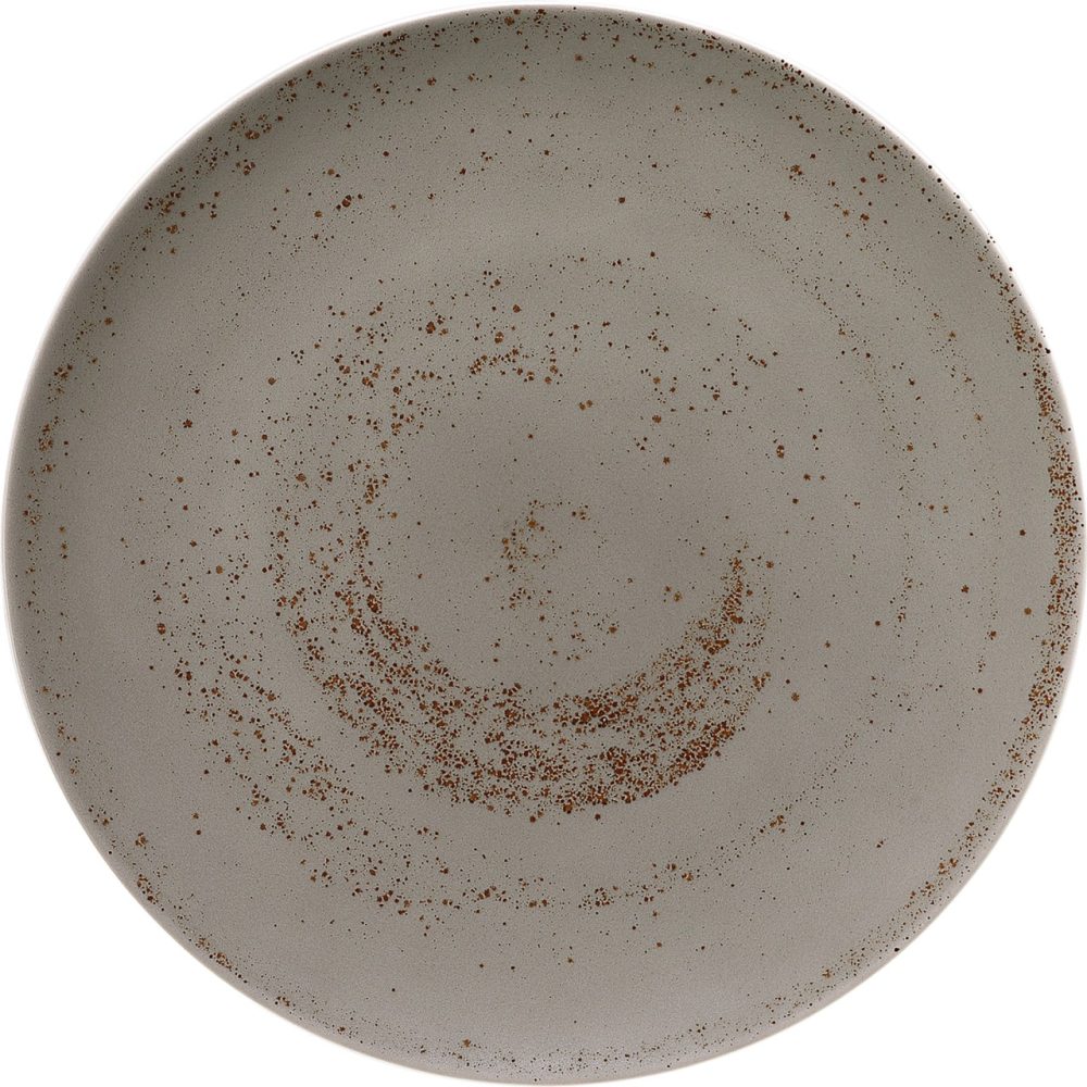 Pottery Unique Lightgrey Teller flach rund coupe 17cm