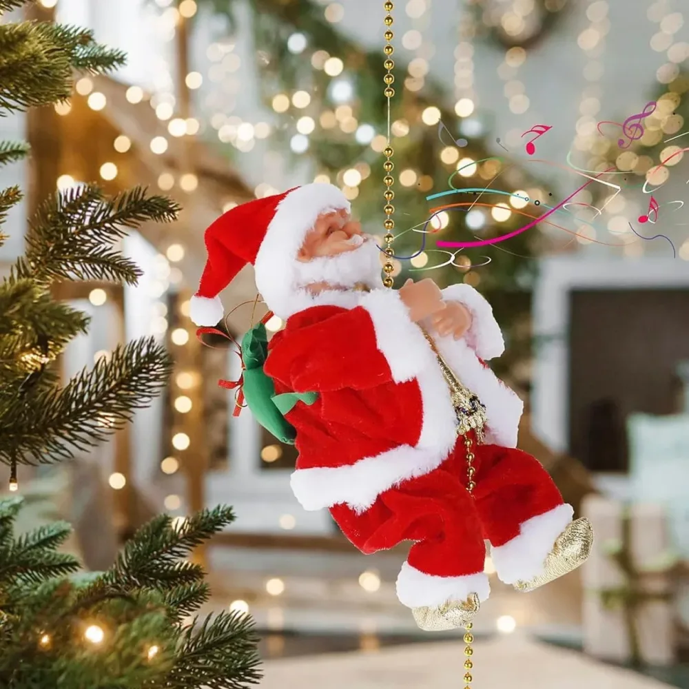 Kletternder Weihnachtsmann