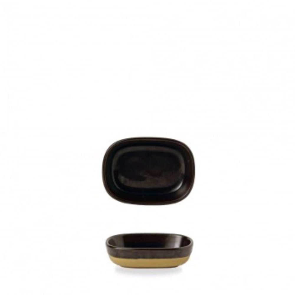 Emerge Cinnamon brown Platte rechteckig 12x9x3.3cm