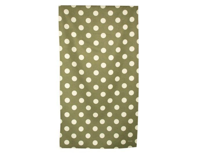 Handtuch dots olive green50cm