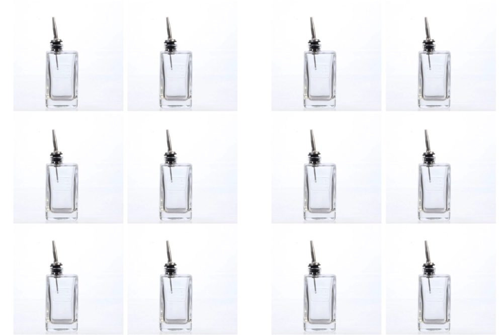 12er Set Optima Oelflasche 0 25l mit Ausgiesser