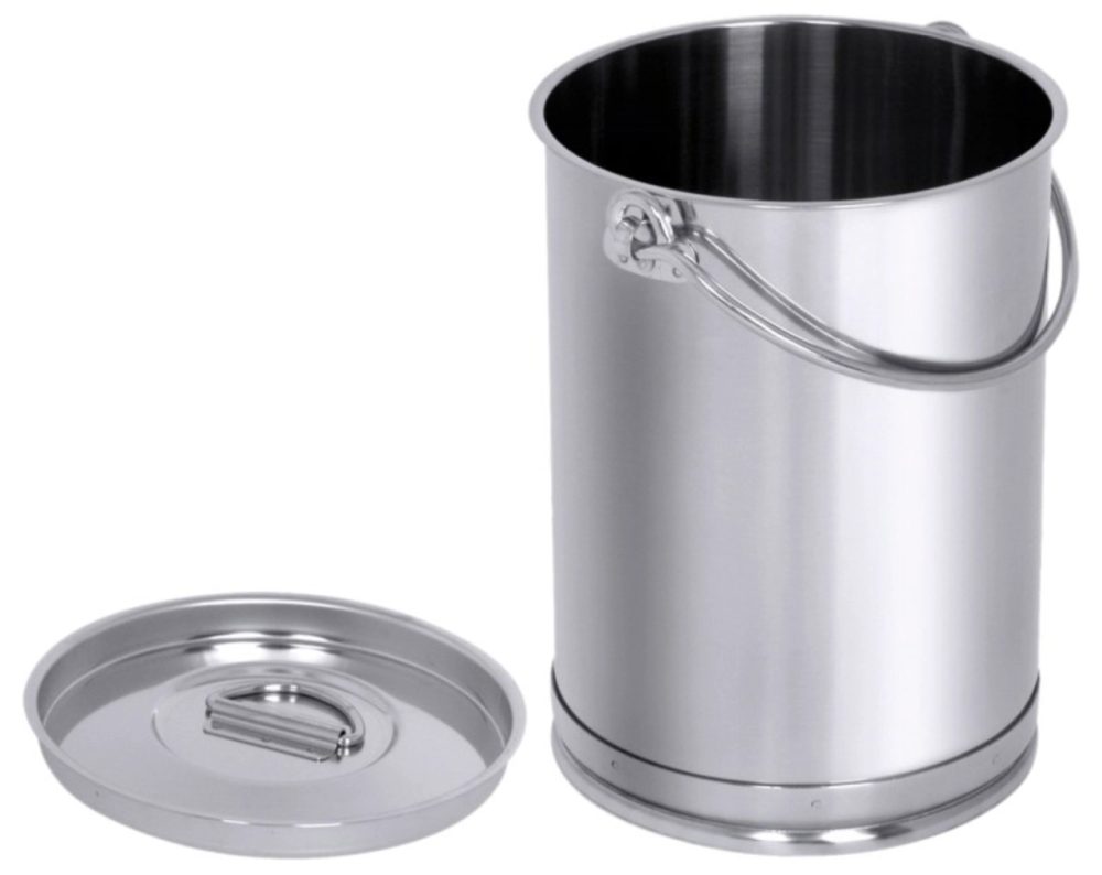 Eimer zylindrisch 3 l mit Deckel, ohne Bodenreifen