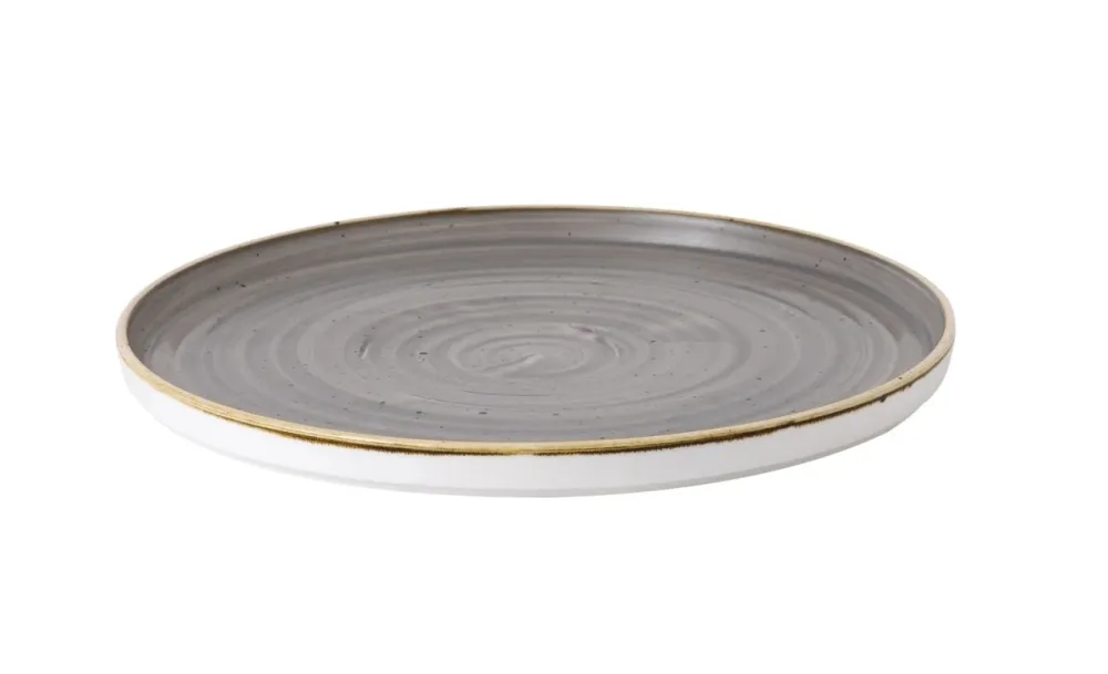 Stonecast Peppercorn Grey Walled Teller flach 15.7cm