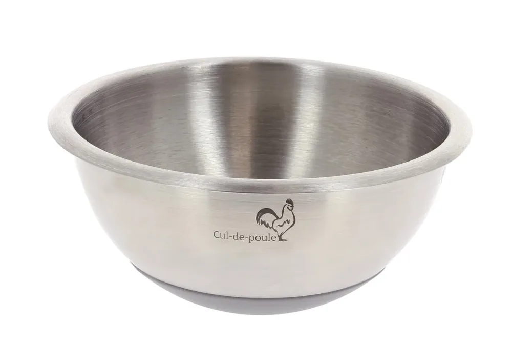 de BUYER - Schlagschüssel rund Ø 16cm, Boden silikonbeschichtet, One Size