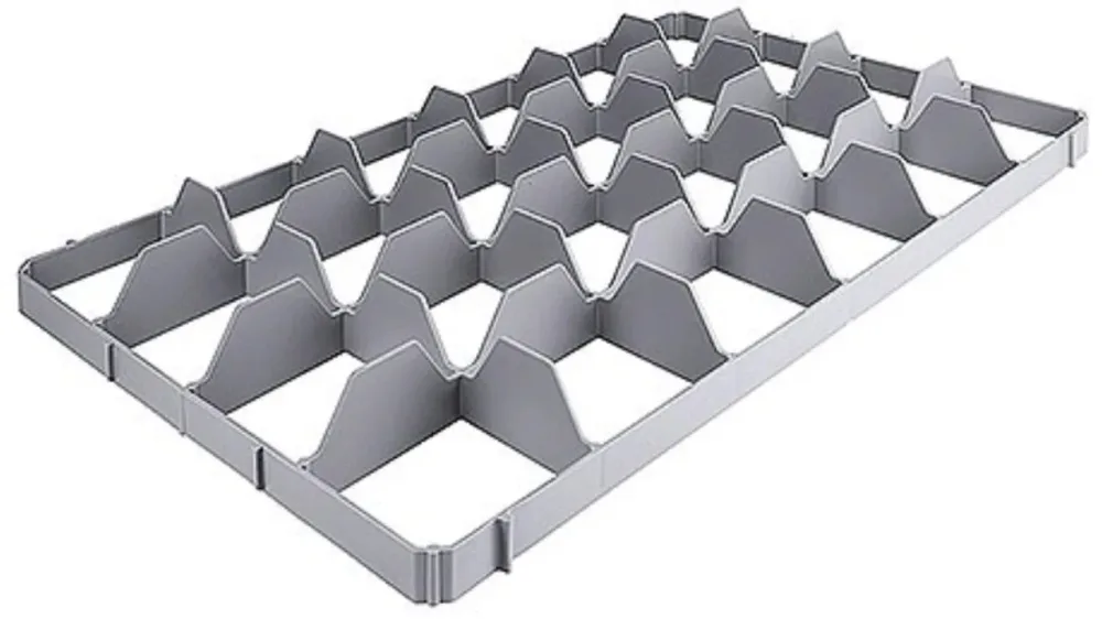 Gläsereinsatz unten 24 Fächer, max. Glasdurchmesser 8.5cm