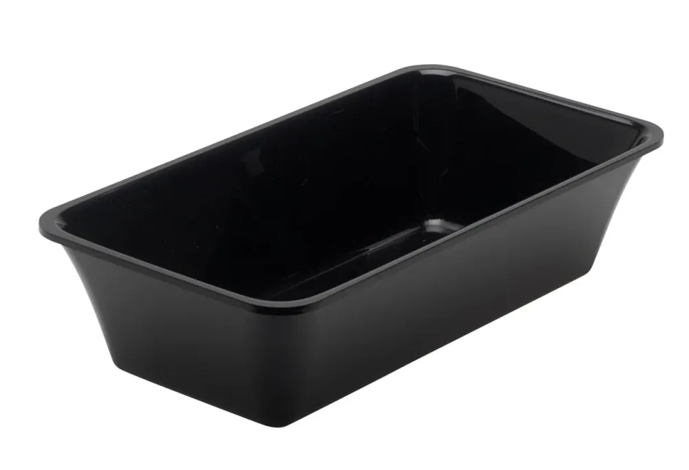 Rechteckige Schale GN1/4 26.5x16.2x8cm schwarz