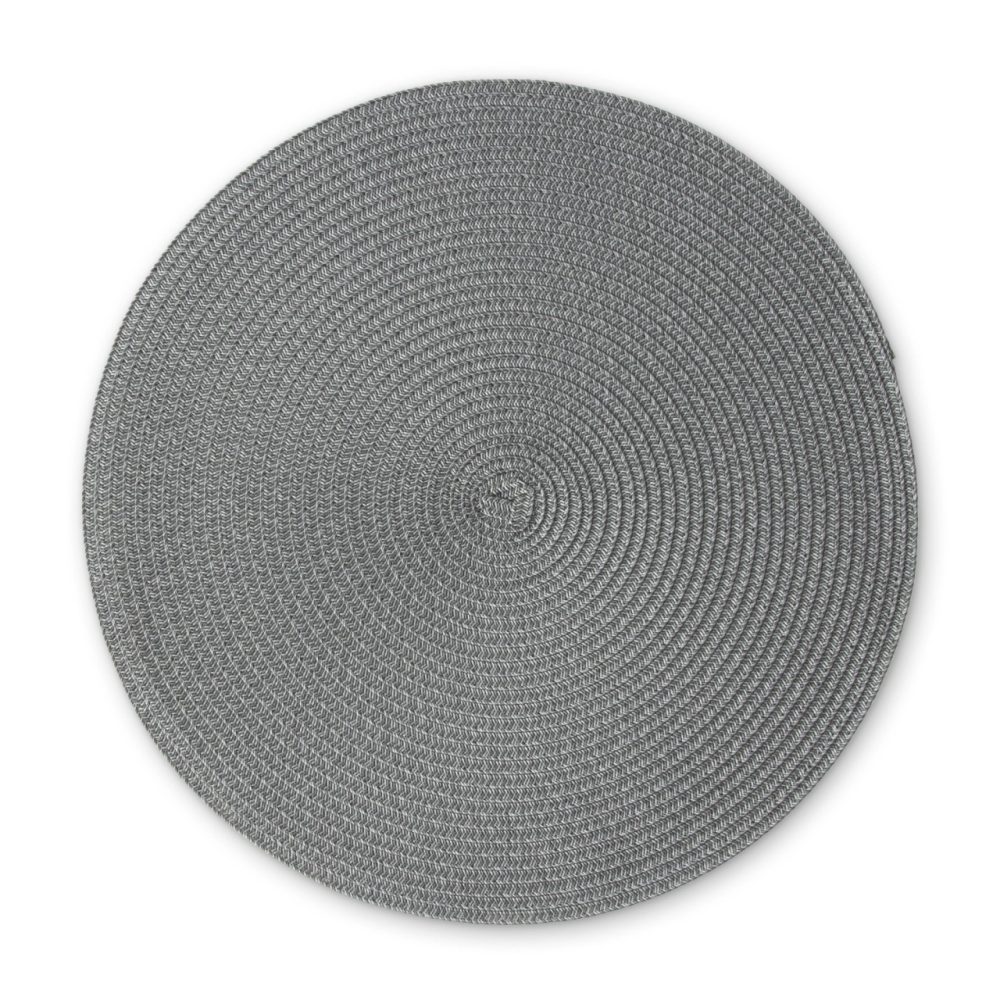 Tischset rund, dunkelgrau, 38 cm