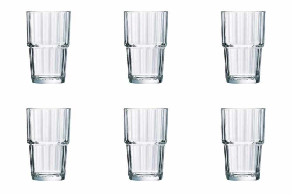 Arcoroc Trinkglas Norvege; 270 ml, 7.2x11.4 cm (ØxH); transparent; 6 Stück / Pack