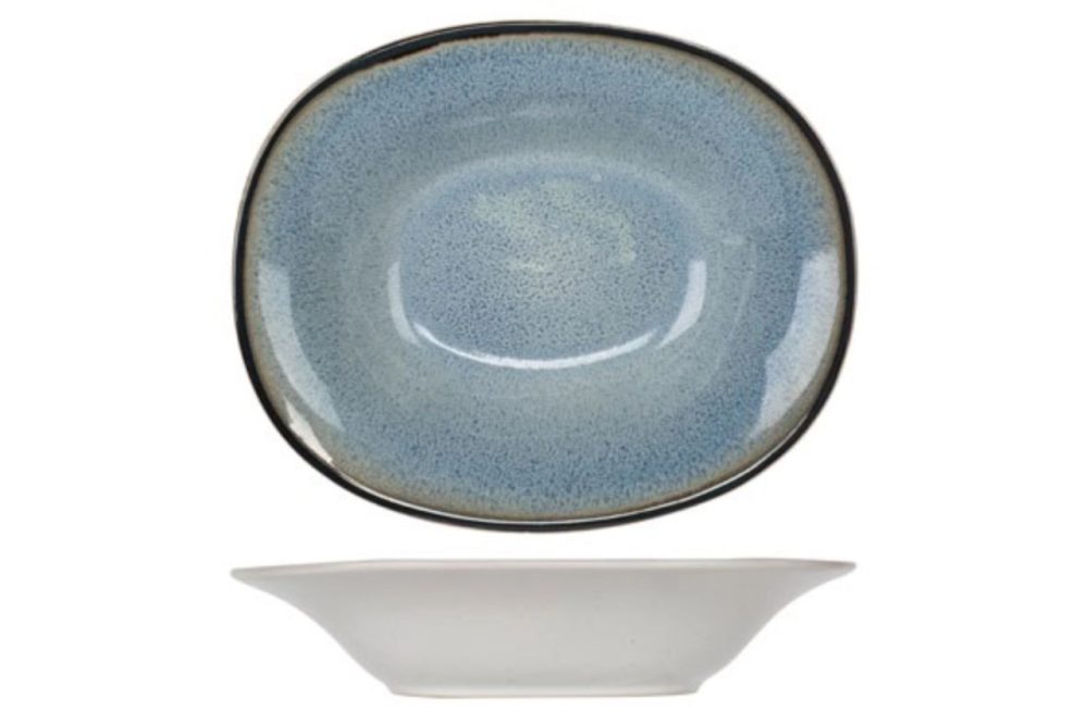 Fez Blue Suppenteller oval, 17.5 x 21.5cm