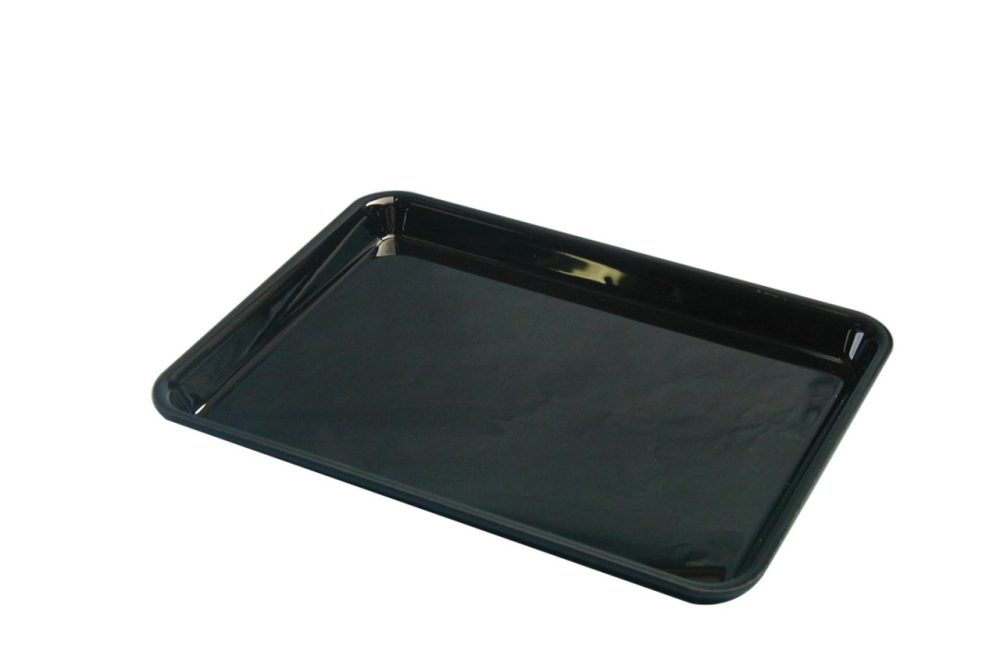 Rechteckige Schale 28x21x2cm schwarz