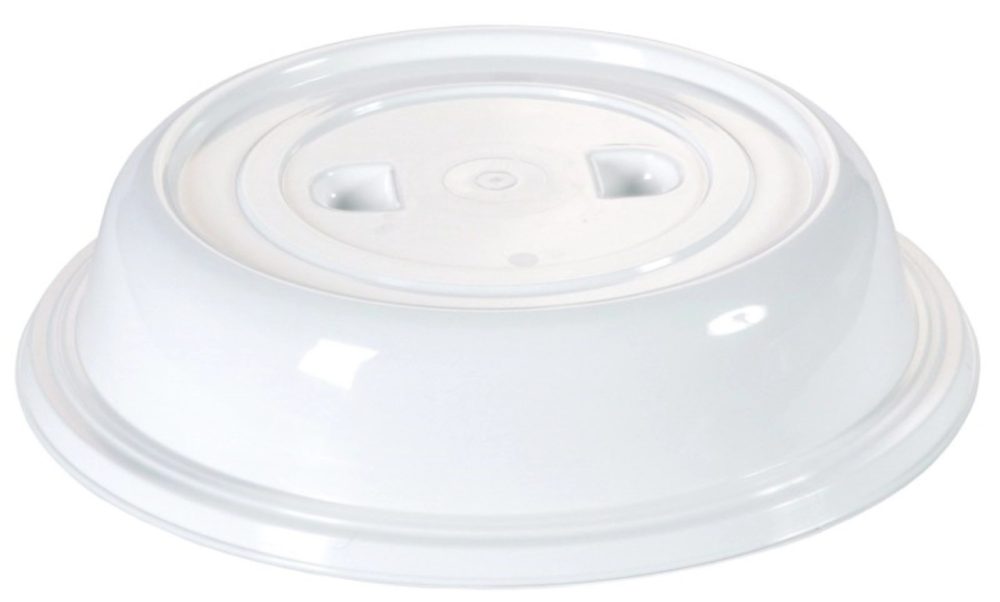 Tellerglocke 28,0 cm weiss ohne Griffloch, mit 2 Griffmuld