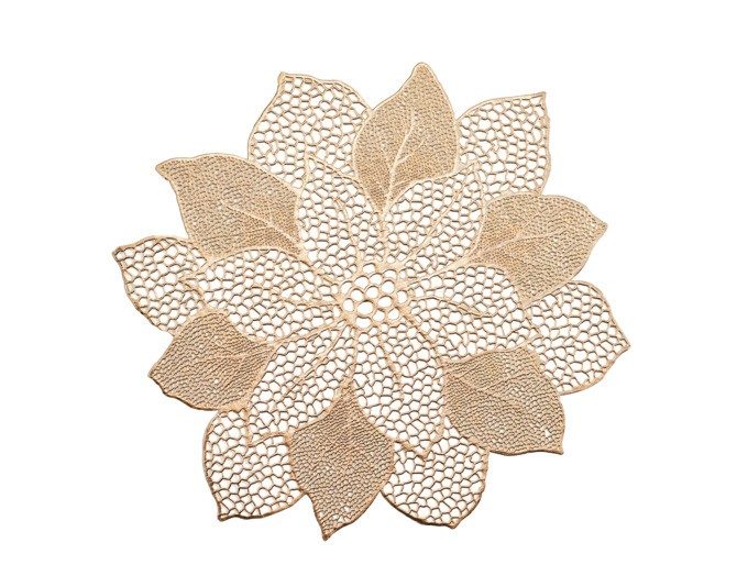 Tischset Flower gold 49x47cm