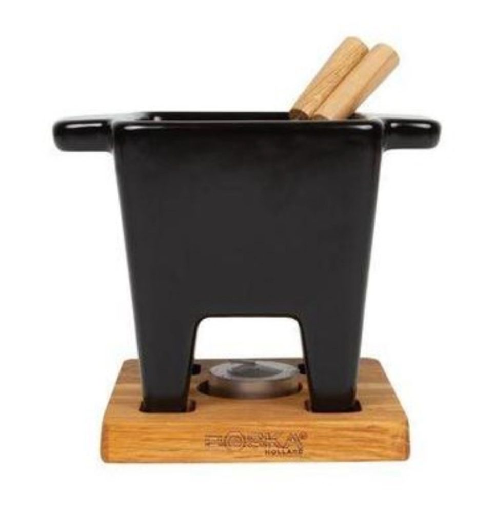 Diverse Fondue-Set Tapas Schwarz Keramik/Stahl 0.3 l - Fondue-Set