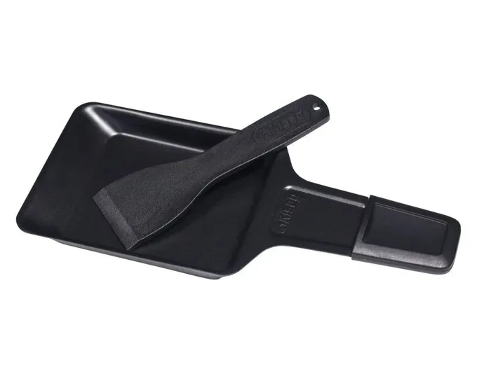 Kisag Raclette Pfännchen mit PA Spachtel Raclettepfännchen – Raclette Zubehör/Fondue Zubehör – schwarz