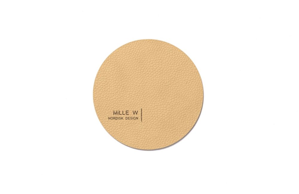 Untersetzer rund beige
