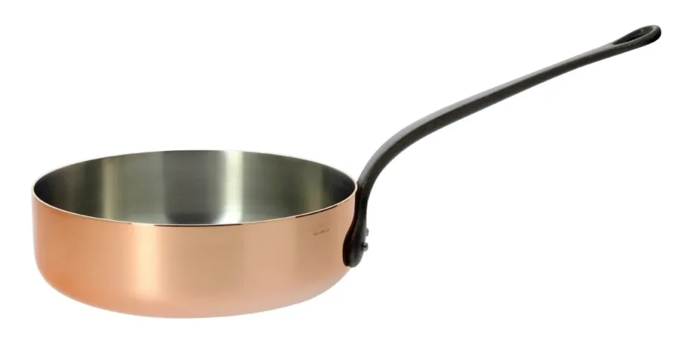 INOCUIVRE Sauteuse gerade Kupfer/Edelst. D:20cmGusseiseng.