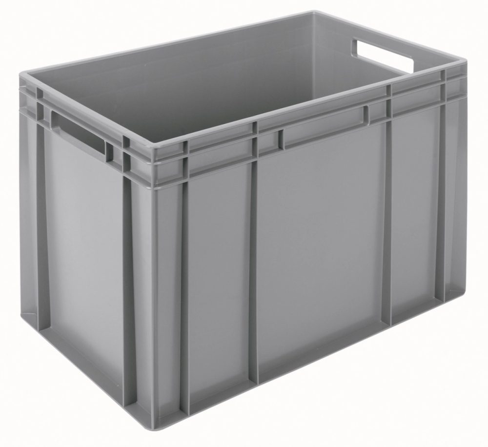 Behälter grau 60x40x42.6cm Standard Boden uWände geschlossen