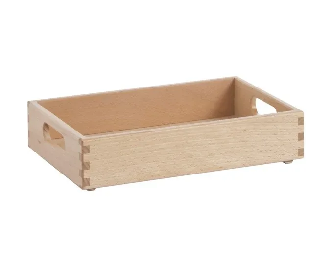 Allzweckkiste Buche Lackiert | 7 × 20 × 30 cm