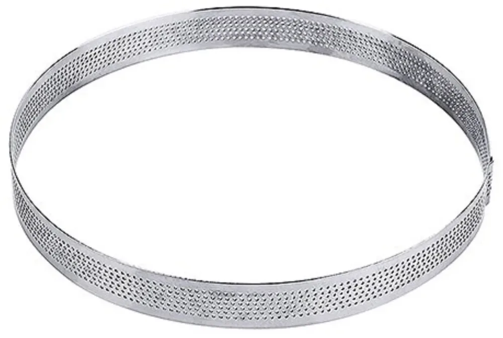 Tortenbodenring, rund, perforiert, 18x2 cm