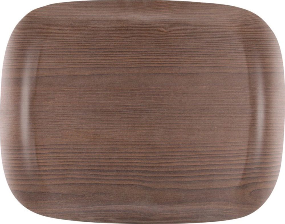 Tablett Earth Wave Art Warm Wood 46x36cm