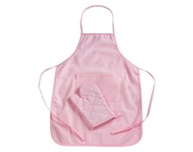 Kinderschürze Küchenfee rosa