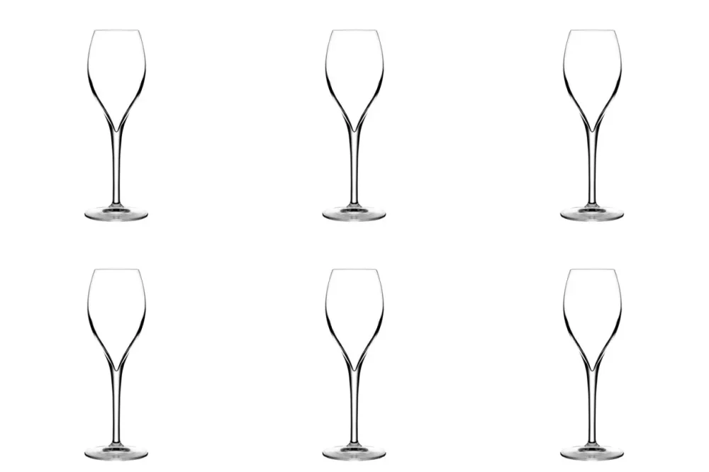 6er Set Opale Champagnerglas 16cl