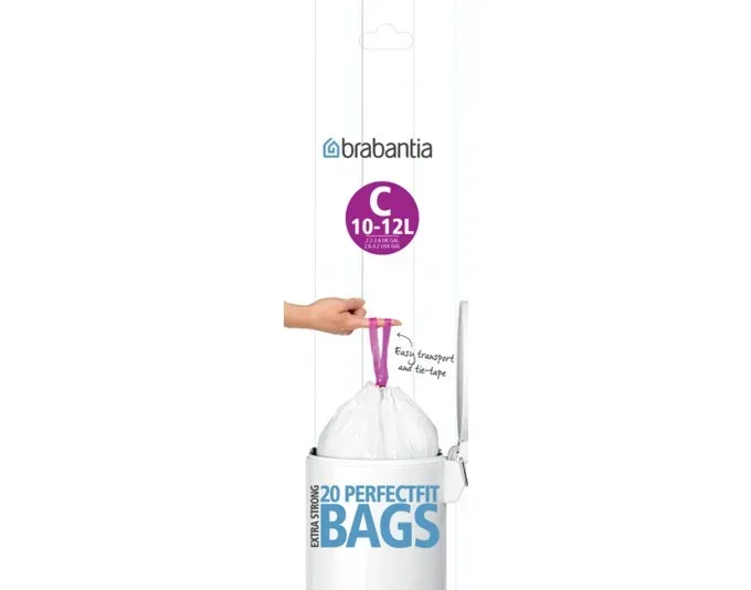 Brabantia Kehrichtsäcke Weiss | 12 l | 20 Stück