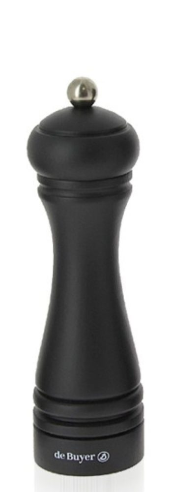Java Salzmühle aus Holz mattschwarz 18cm