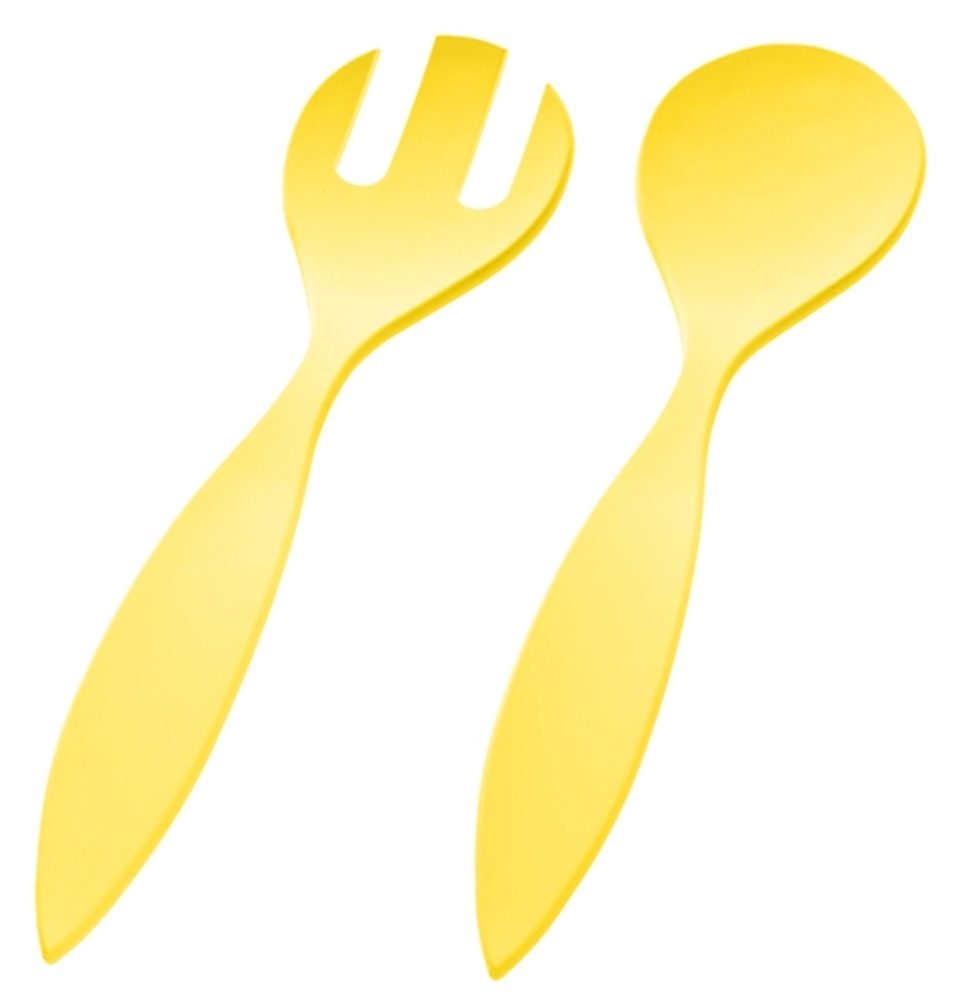 Salatbesteck Biopolymer 30cm gelb