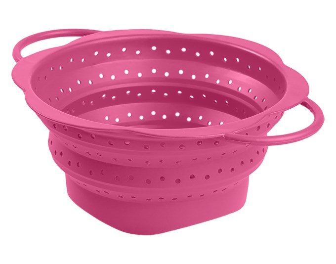 Faltsieb L 32x25x11.5 cm pink