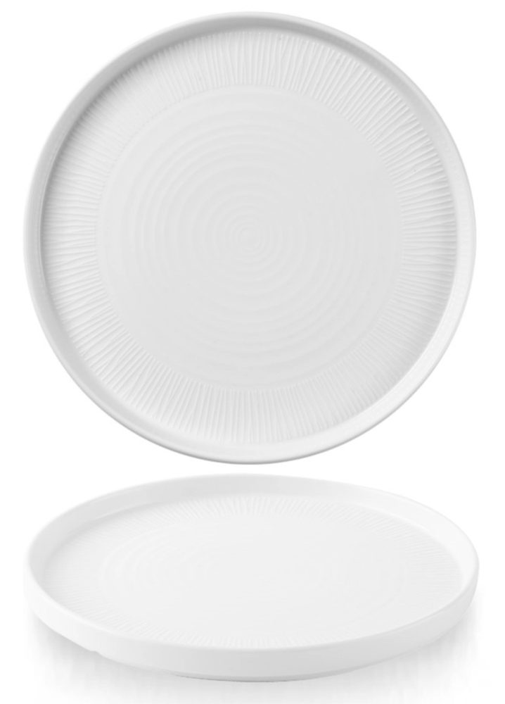 Bamboo Chefs Walled Teller weiss 26cm