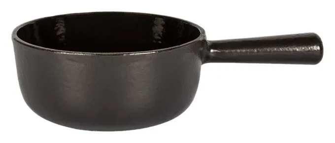 Stöckli Käsefonduecaquelon Classic schwarz 14 cm – Fondue Caquelon