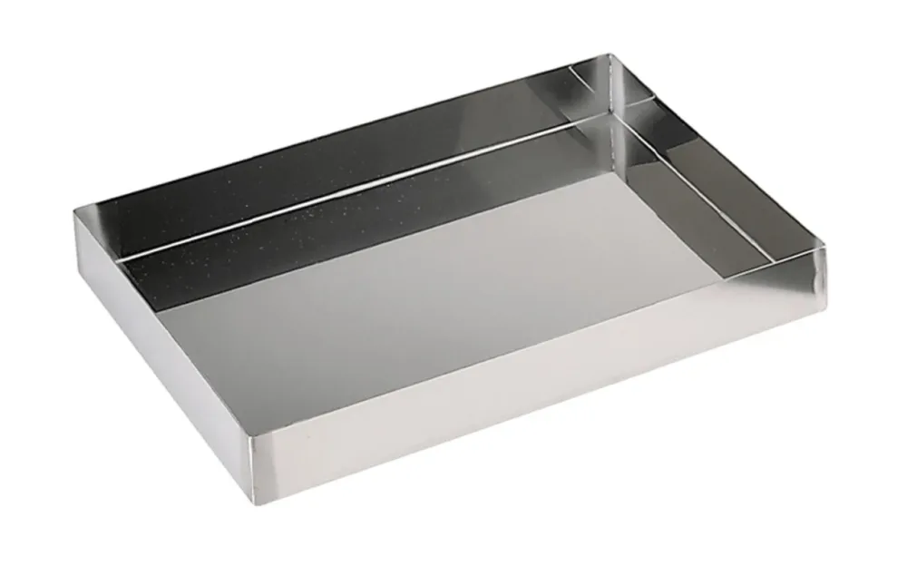 Kuchenform rechteckig 53x32cm H:5cm Edelstahl