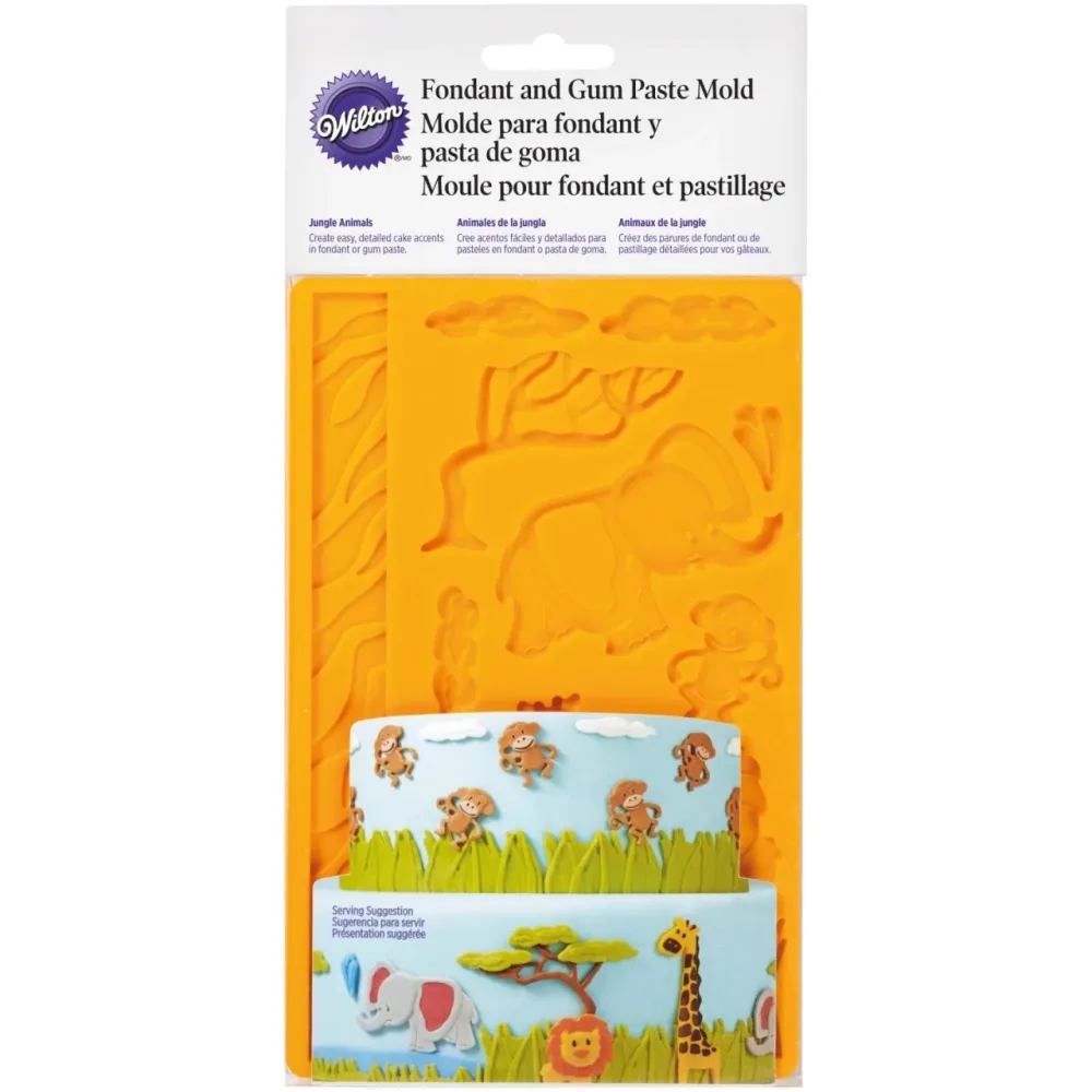 Form für Fondant/Blütenpaste Dschungel Tiere