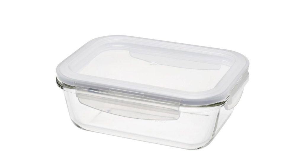 Lock&Lock - Boroseal Glasdose rechteckig 17.5x13x6.4 cm 630ml, One Size, Transparent