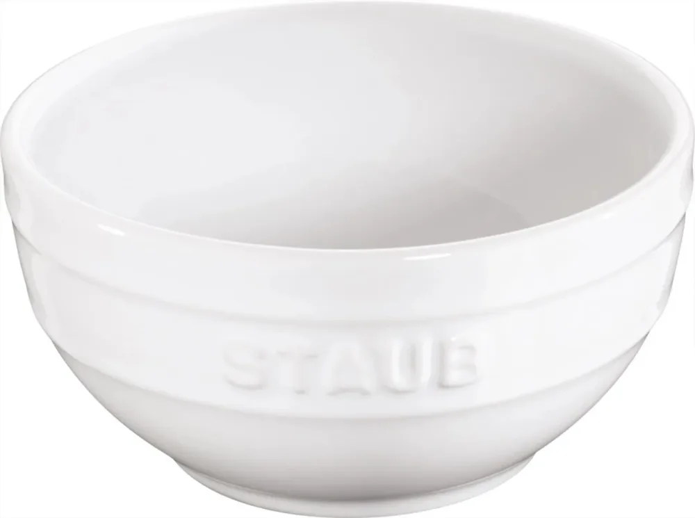 Keramik Schüssel, weiss rund 24cm