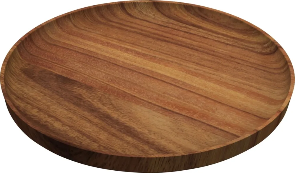 Playground Holzteller flach rund D30cm H3cm