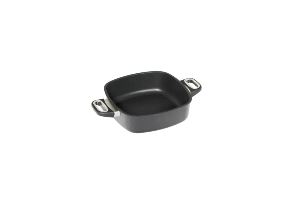 Eck-Pfanne 26x26cm, H8cm mit Griffen