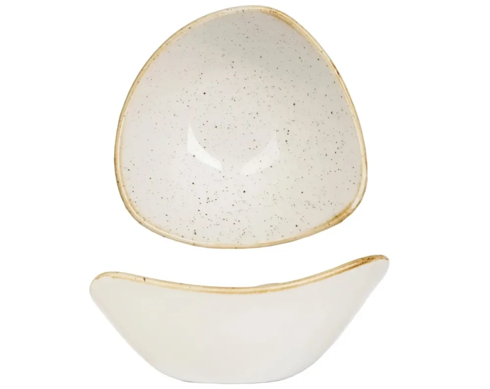 Churchill Bowl Stonecast Barley White dreieckig; 260 ml, 15.3 cm (Ø); weiss/braun; dreieckig; 12 Stück / Pack