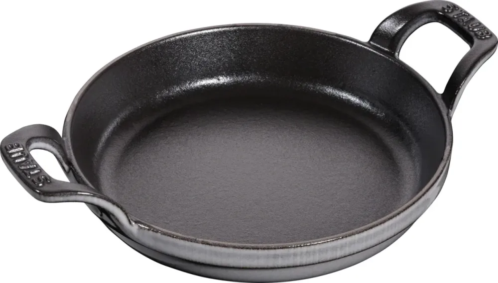 Auflaufform 16cm, rund, Graphit-Grau, Gusseisen