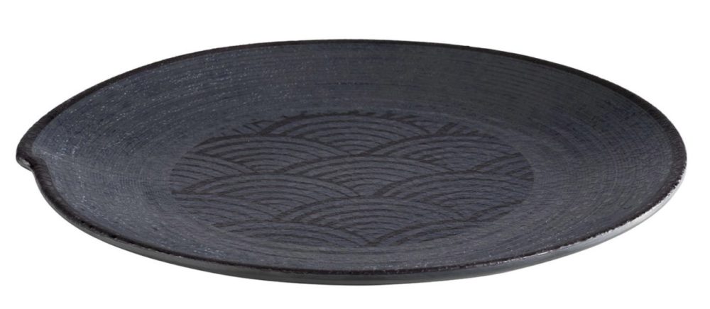 APS Teller Dark Wave Schwarz Kunststoff 27 cm - Material: Melamin - Teller