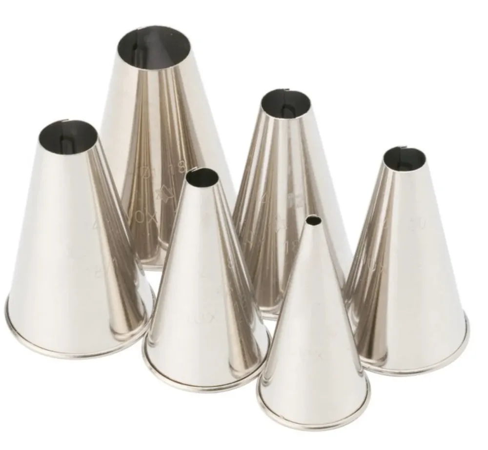 Tüllen Set rund 6tlg 0.4cm 0.8cm 1cm 1.2cm 1.4cm und 1.8cm