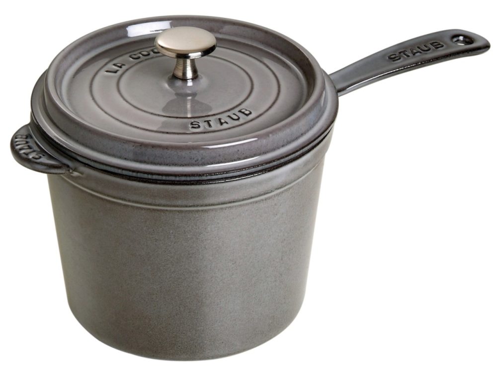 Saucenpfanne m. Deckel grau 2.8 lt., 18cm