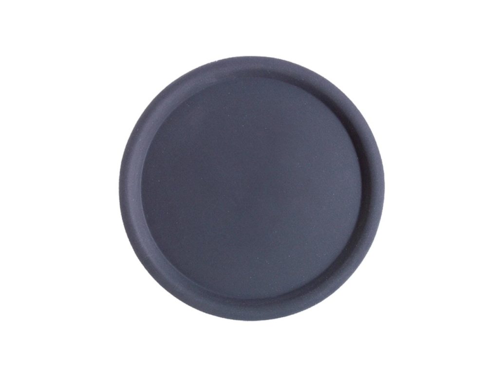 Serviertablett Happy Hour, ca. D43cm. rund, schwarz rutschf.
