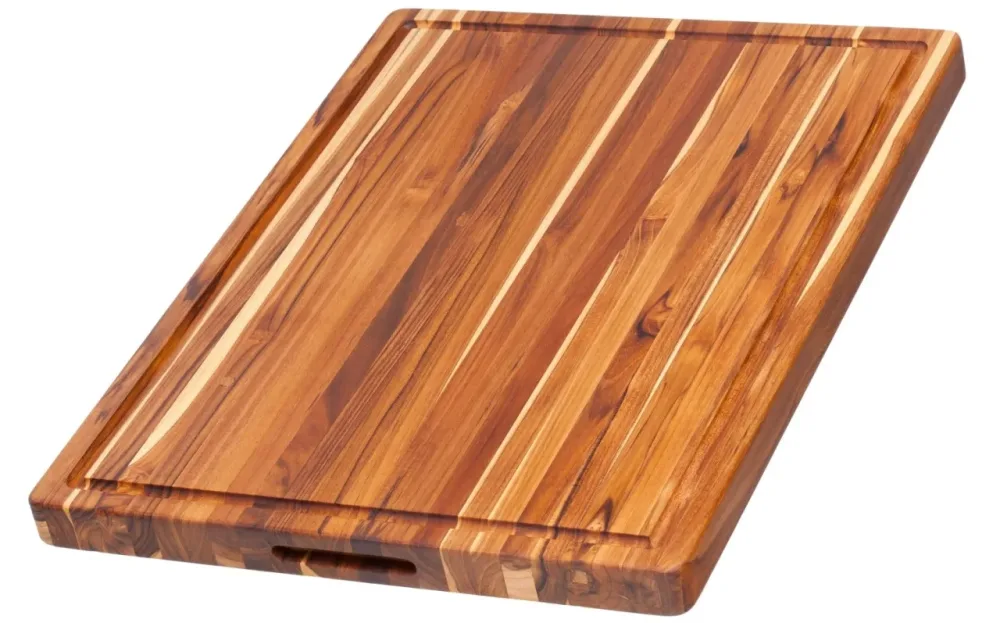 Schneidebrett Teakhaus Braun Holz 46 cm 61 cm - Farbe: Holzfarben - Material: Teakholz massiv - Schneidebrett