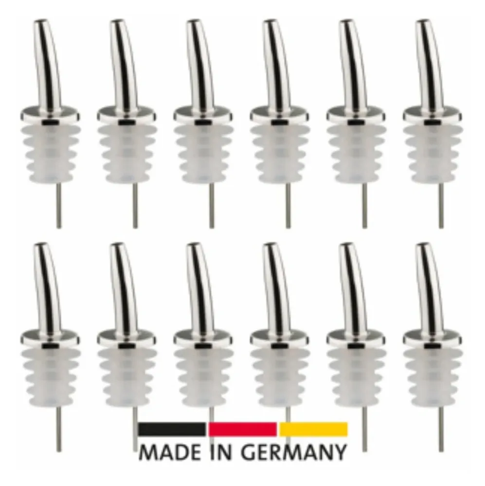 Display mit 12 Stk. Ausgiesser Inox Gastro