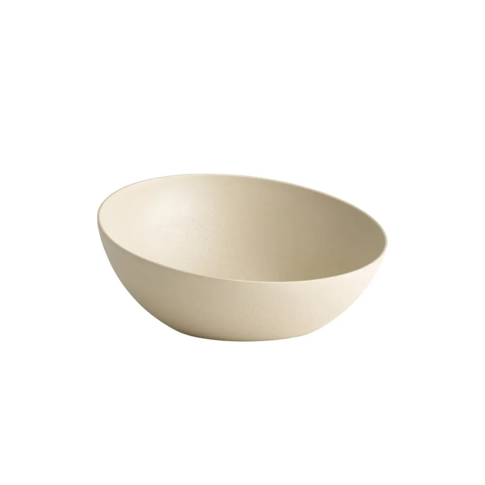 Frostfire Schale D26.5cm H12cm beige aluminium